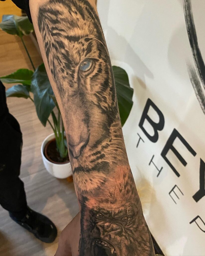 Wildlife Sleeve Tattoo