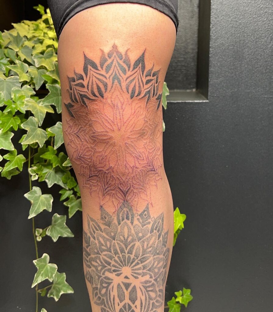 20+ Amazing Knee Mandala Tattoos For 2024!
