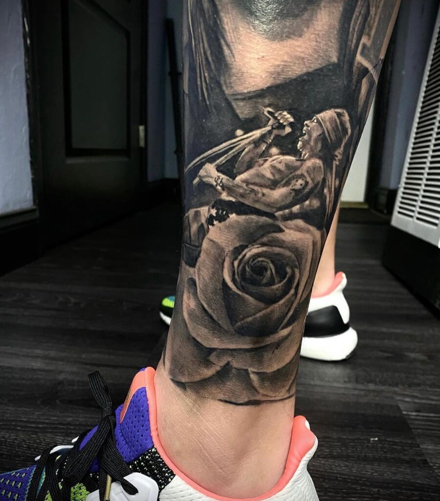 Gun And Roses Tattoo