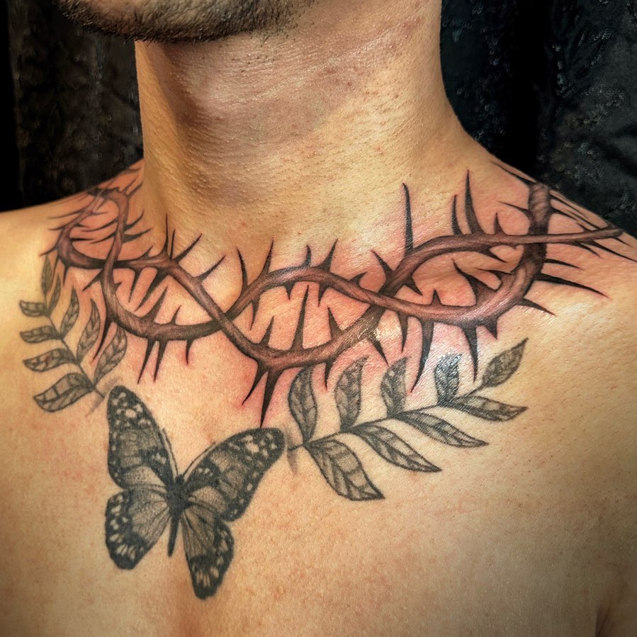 Crown Of Thorns Tattoo