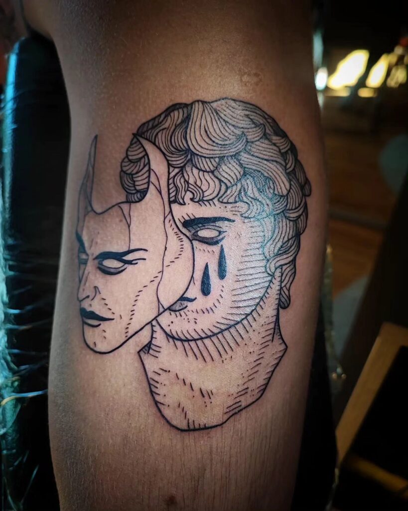 2 Face Tattoo