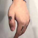 Thin Cross Tattoo