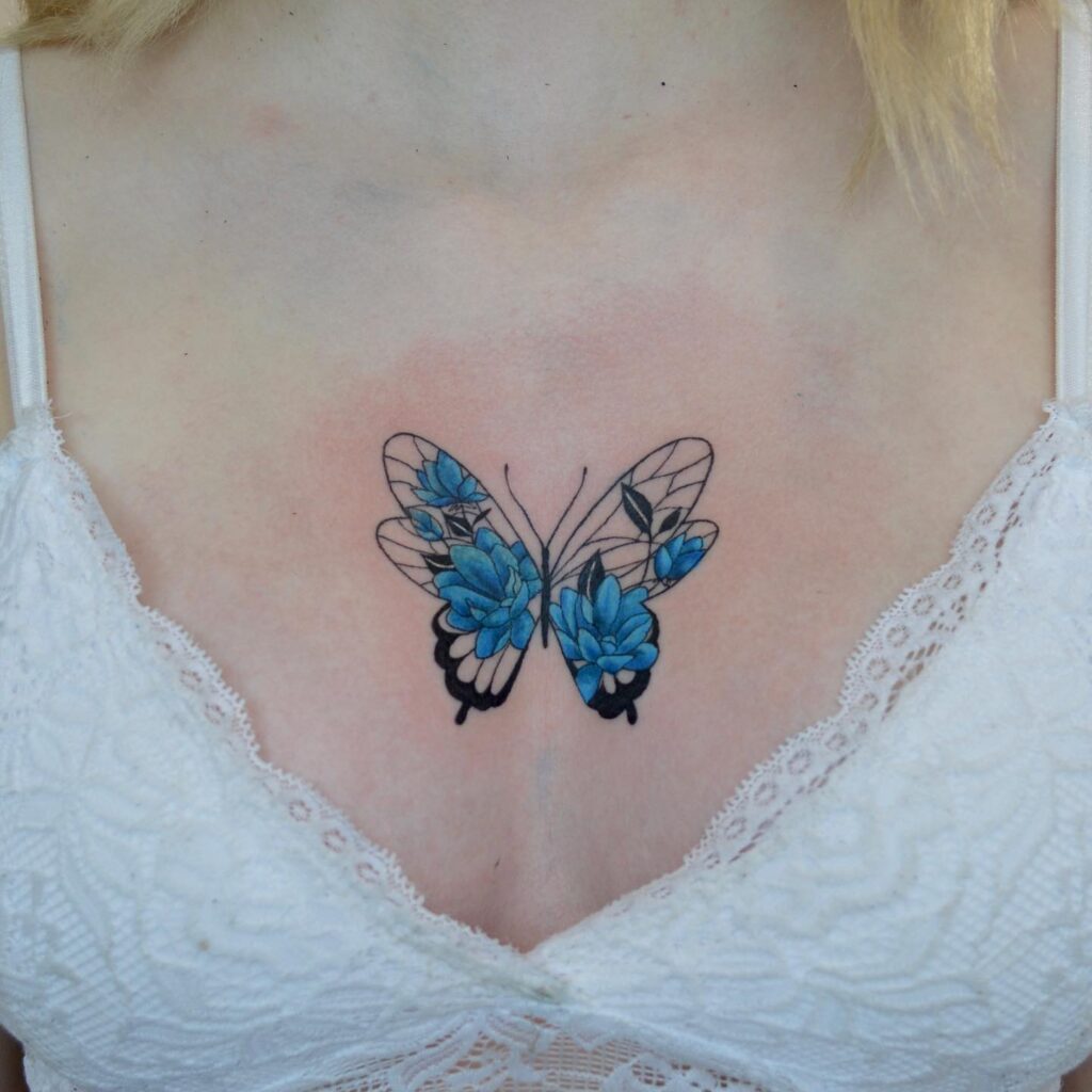 Butterfly Memorial Tattoo