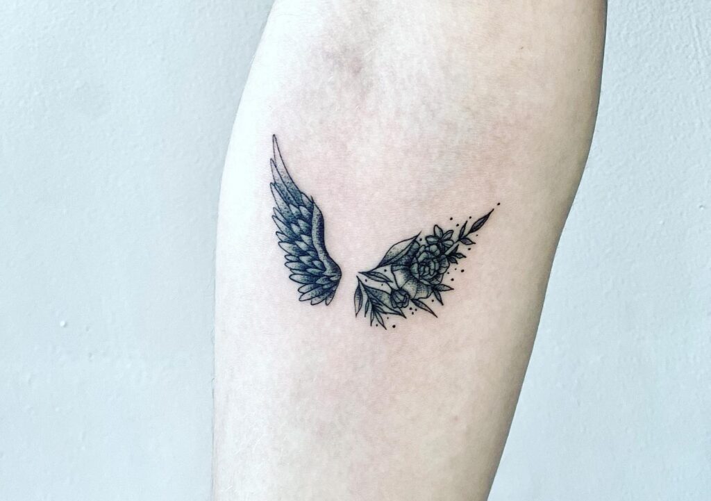 Small Angel Wings Tattoo