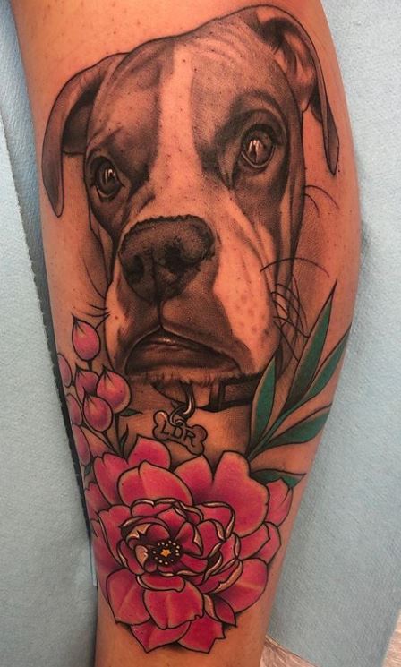 Dog Memorial Tattoo