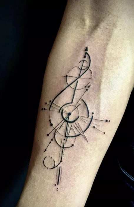 Unique Music Tattoo