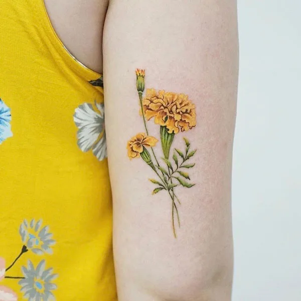 October Birth Flower Tattoo