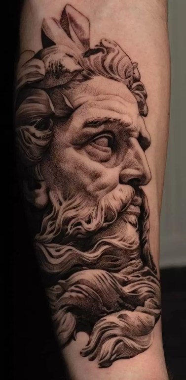 Portrait Greek Mythological Tattoo 4 Outsons