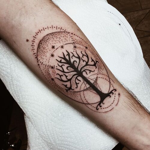 Forearm Tree Tattoo