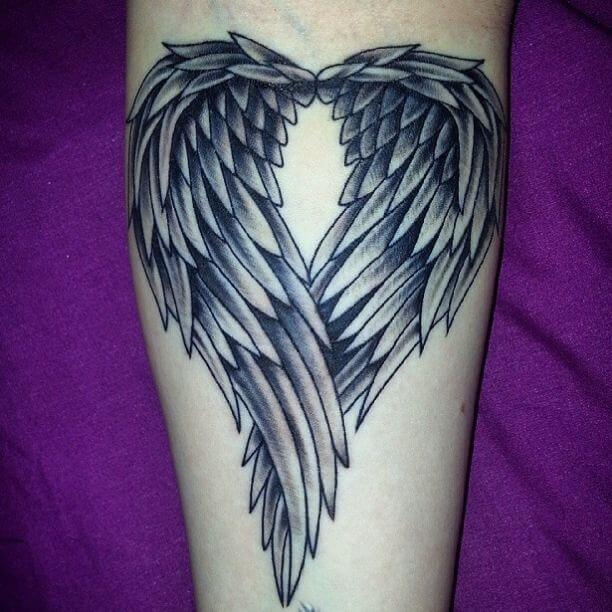 Forearm Wing Tattoo