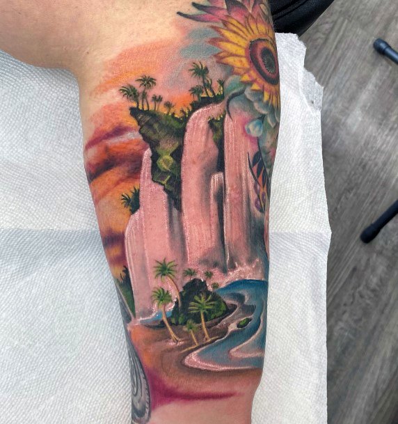 female cool waterfall tattoo ideas Outsons