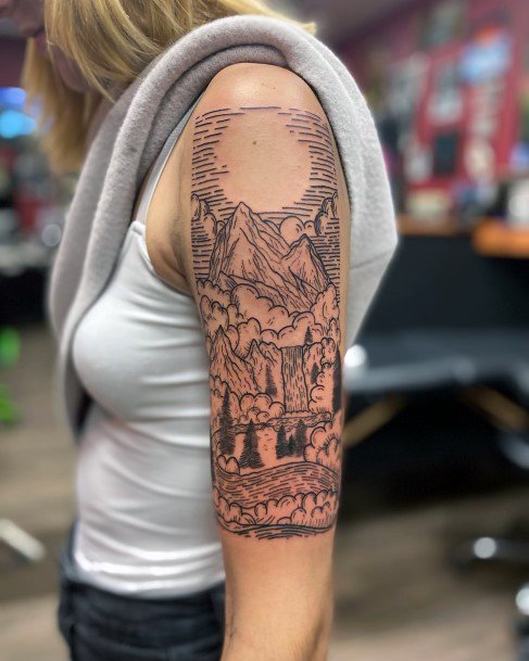 female waterfall tattoos Outsons