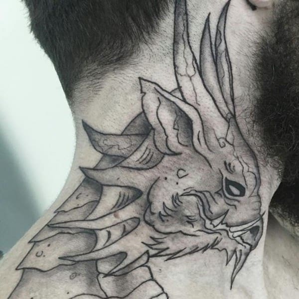 Neck Tattoo Drawing