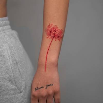 spider lily tattoo