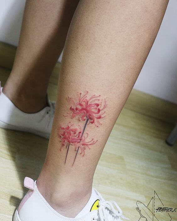 spider lily tattoo