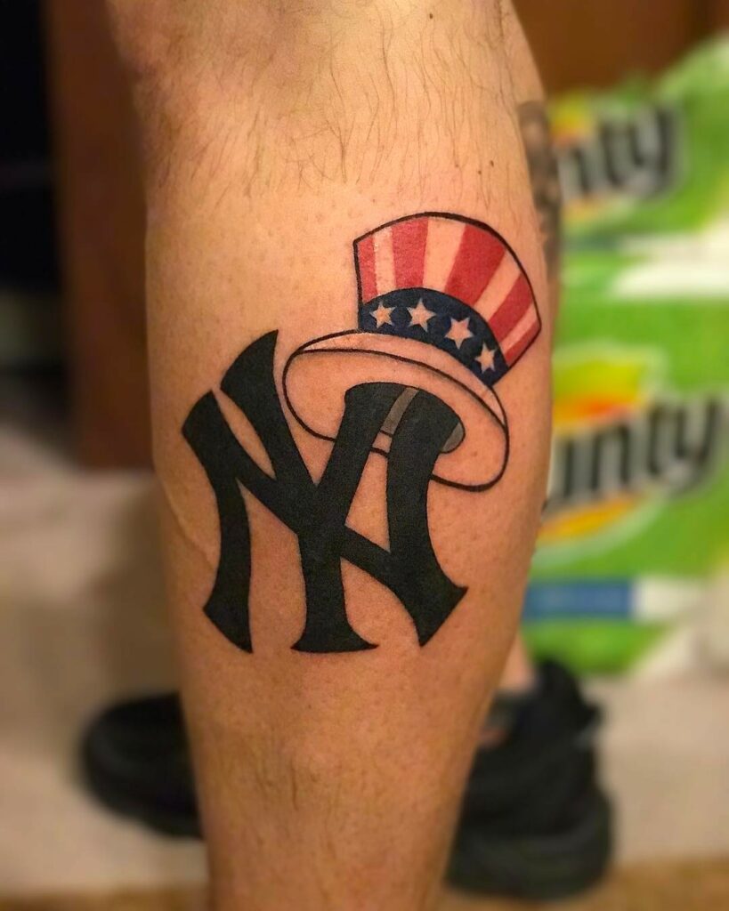 New York Yankees Baseball Tattoo