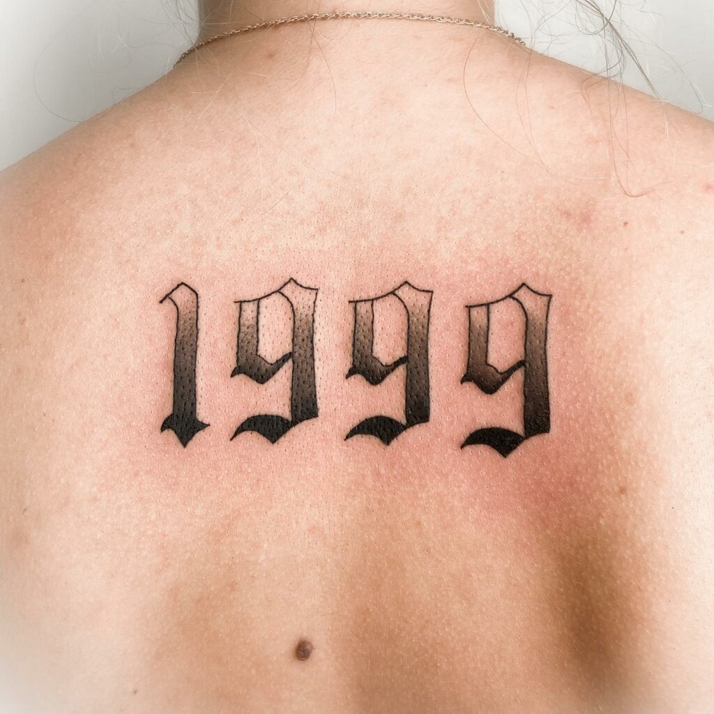 1999 Symbol Tattoo on Back