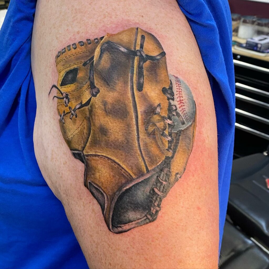 Baseball Mitt Tattoo