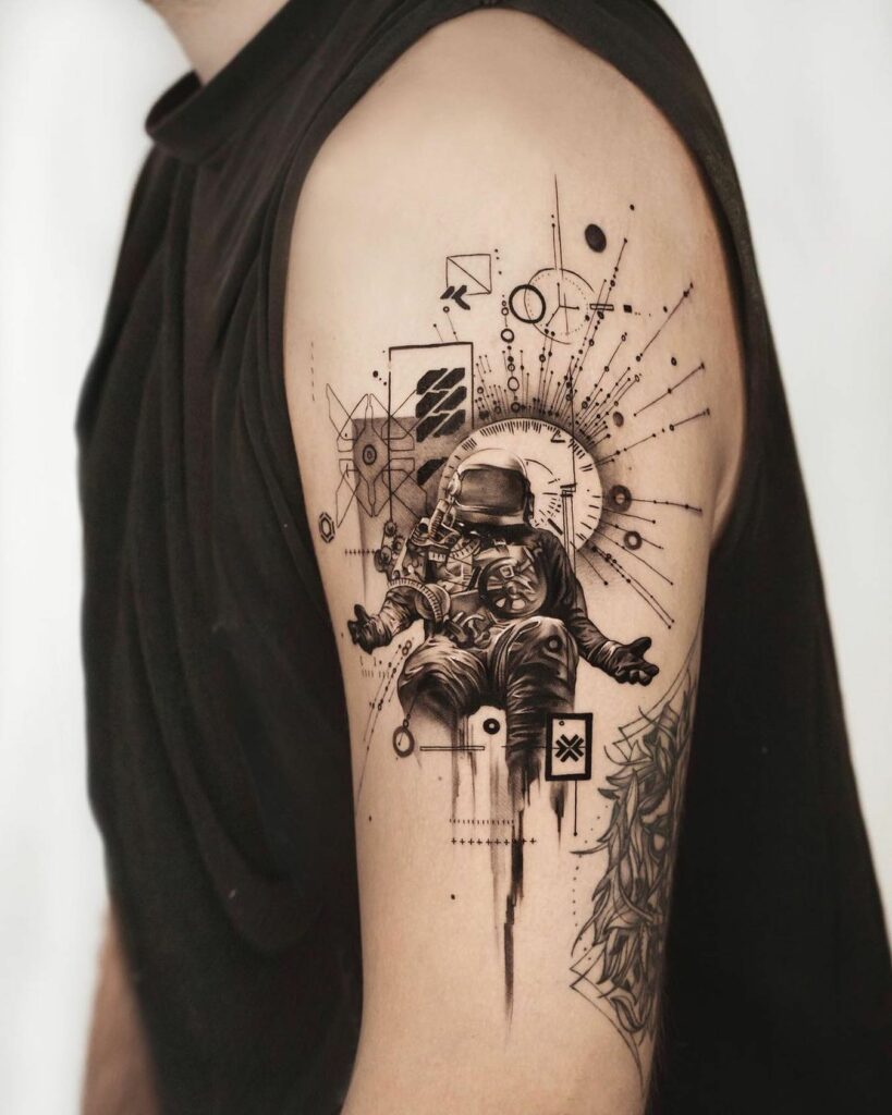 Abstract and Geometric Design tattoos