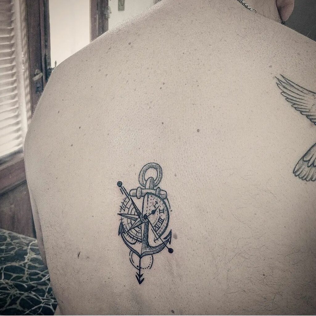 Anchor Lower Back Tattoo