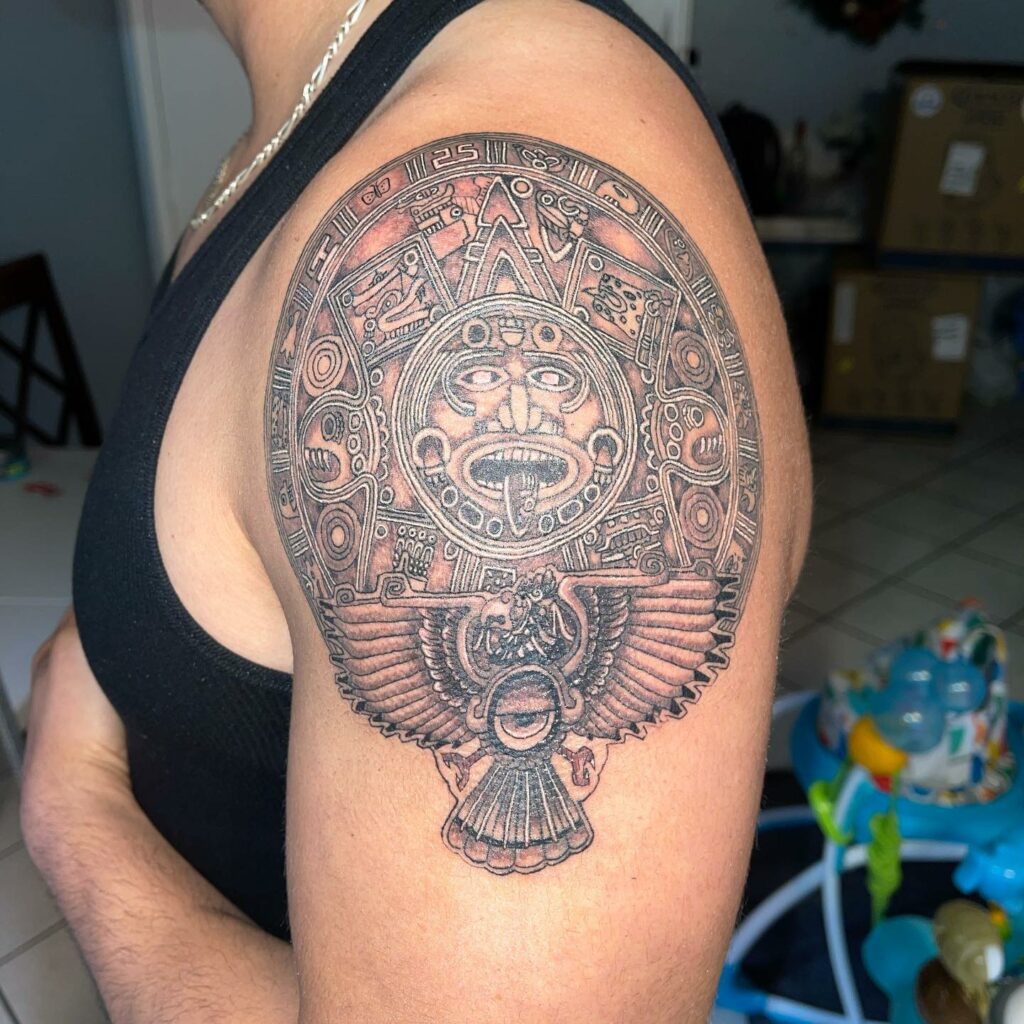 Aztec Eagle Tattoo