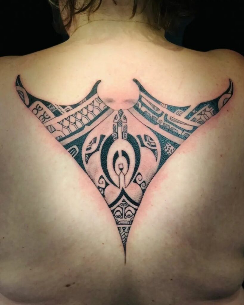 Back Marquesan Tattoo