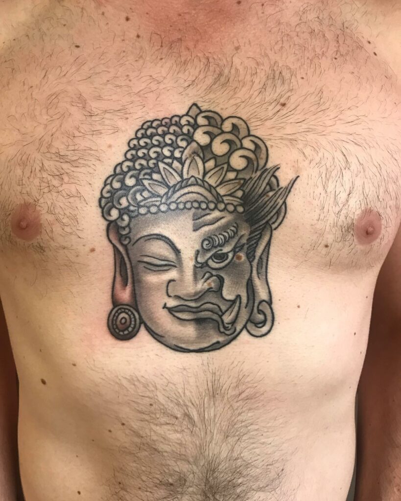 22 best buddha chest tattoo ideas you will love - Outsons