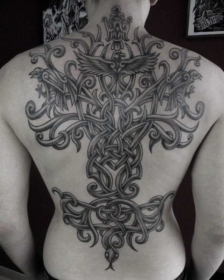 Celtic Lower Back Tattoo
