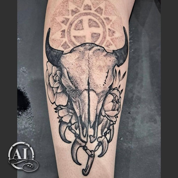 Choctaw Buffalo Skull Tattoo