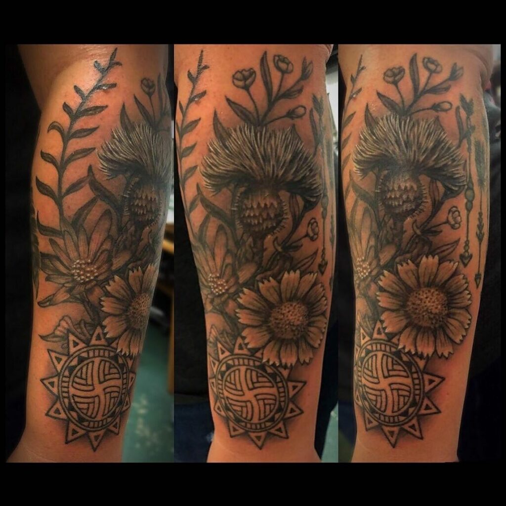 Choctaw Flower Tattoo