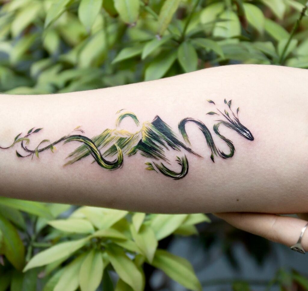 Dark Green Tattoo ideas