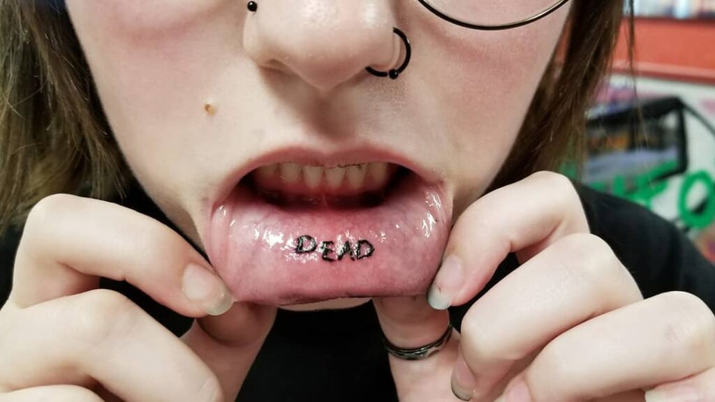 Dead Lip Tattoo