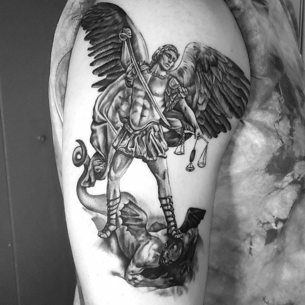 Divine Vs Demonic Tattoo