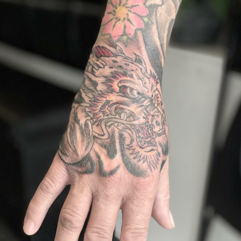 Dragon Finger Tattoo