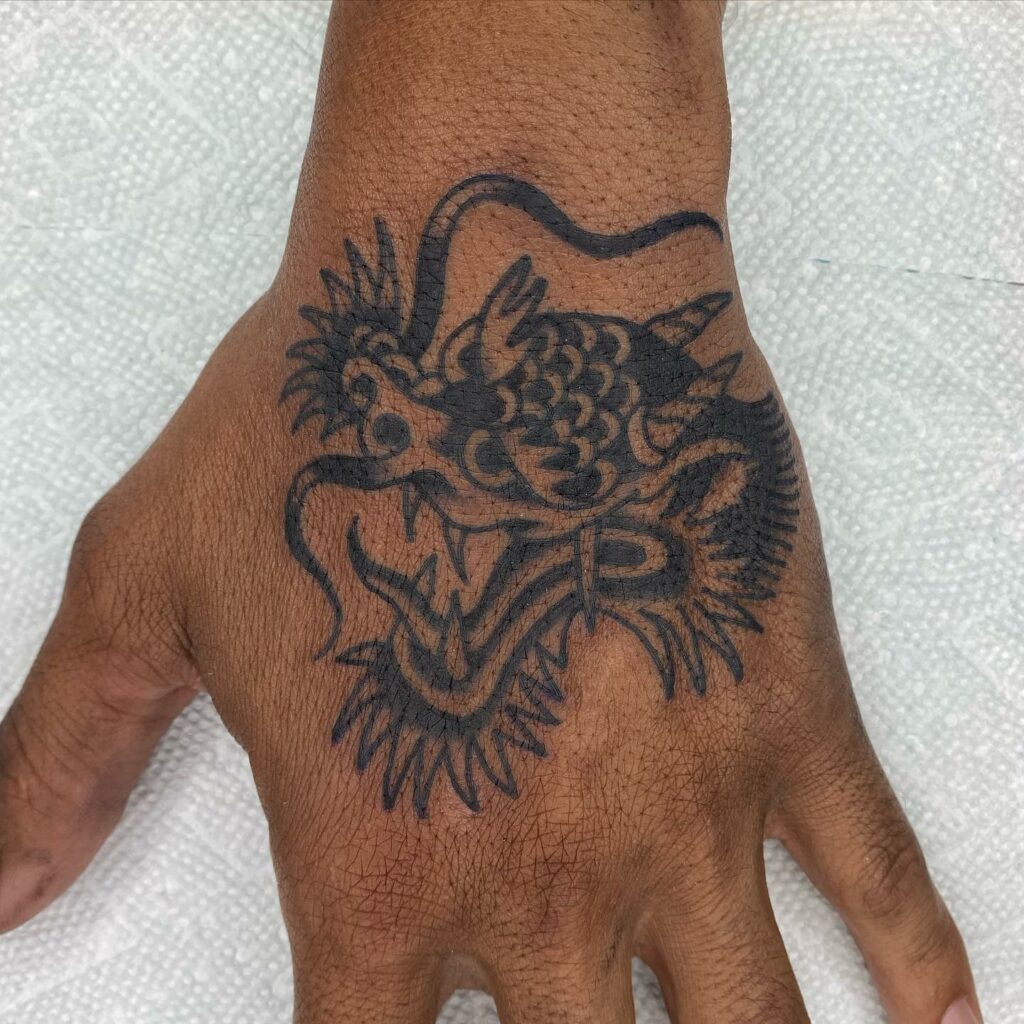 Dragon Finger Tattoo