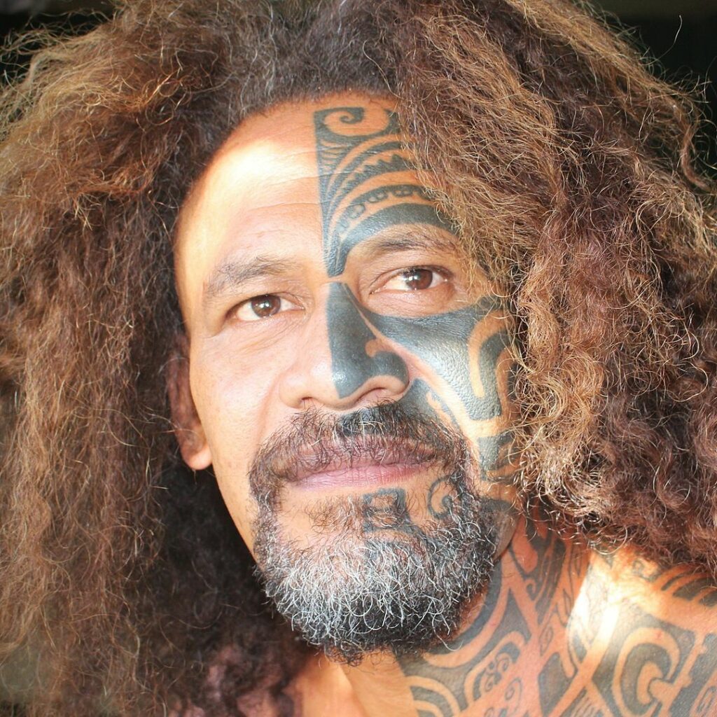 Face Marquesan Tattoo