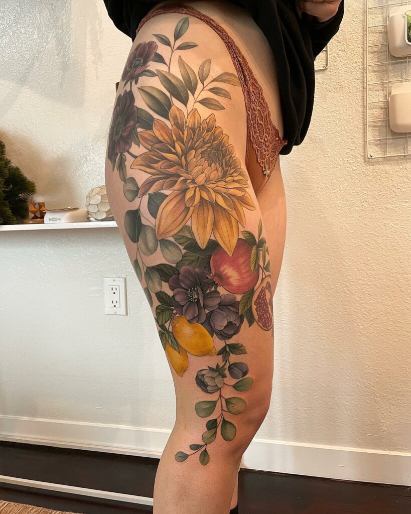 Large Flower Tattoos