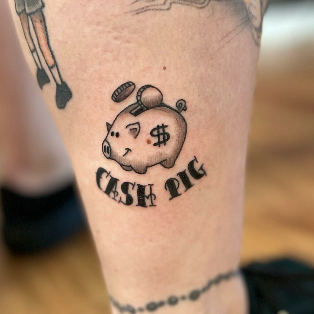 Piggy Bank Tattoo