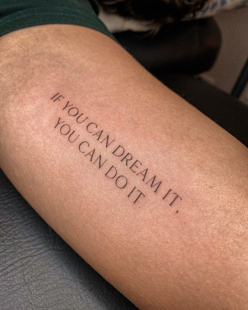 Quotes and Word tattoos