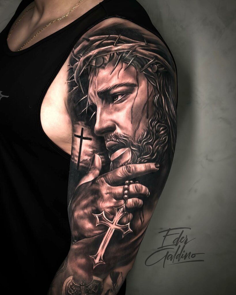 Religious Figure Tattoo