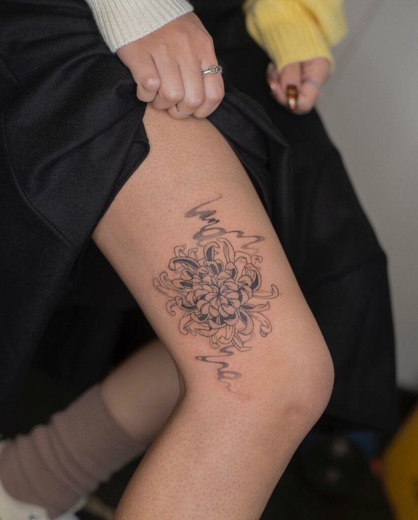 Simple Leg Tattoos