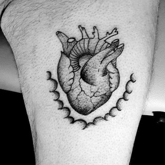 Tattooed Heart Dotwork Design