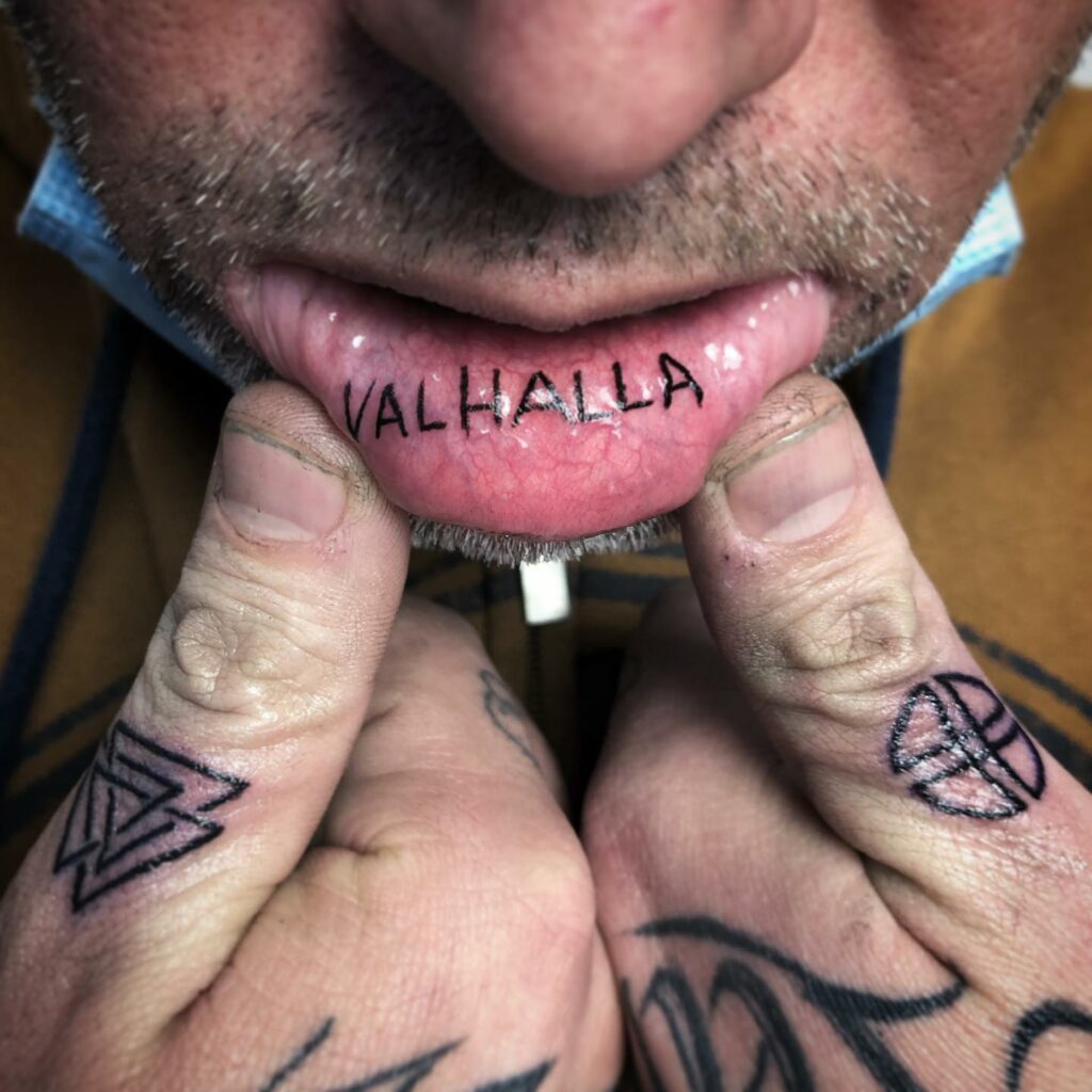 Valhalla Lip Tattoo