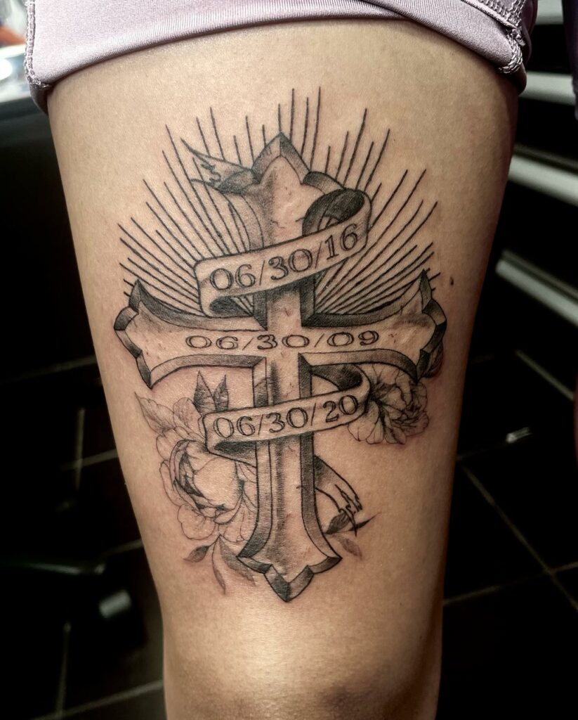 Cross Rip Tattoo