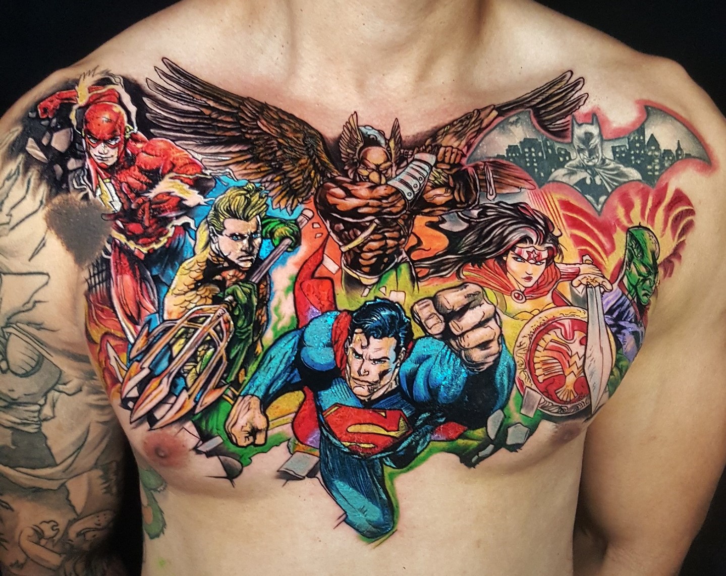 The Flash tattoo by Moses Veliz Dallas TX theflash tattoo  Flash tattoo  Tattoos for guys Super hero tattoos