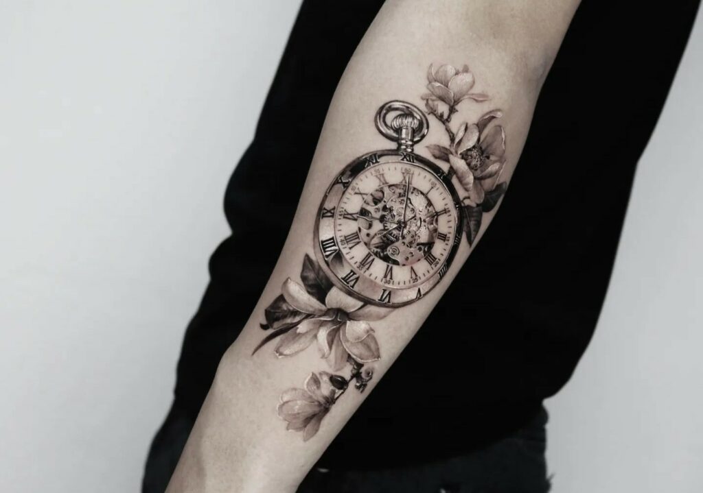 timeless clock tattoos