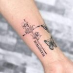 Cross Flower Tattoos