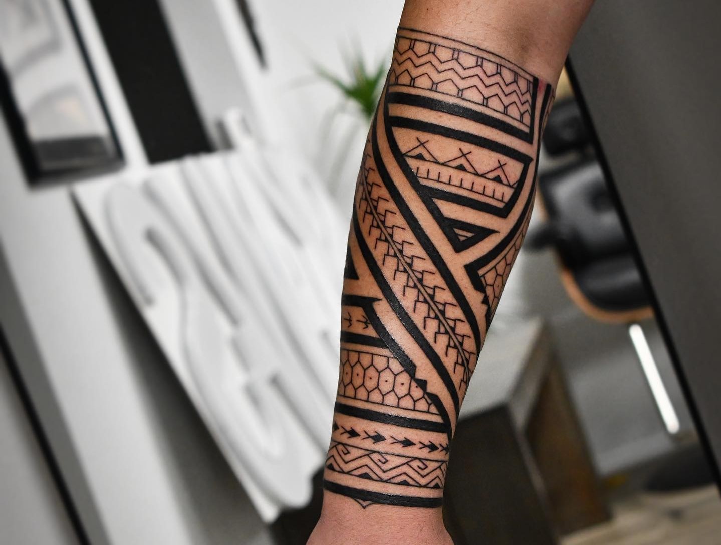Filipino Tribal Arm Tattoo Design