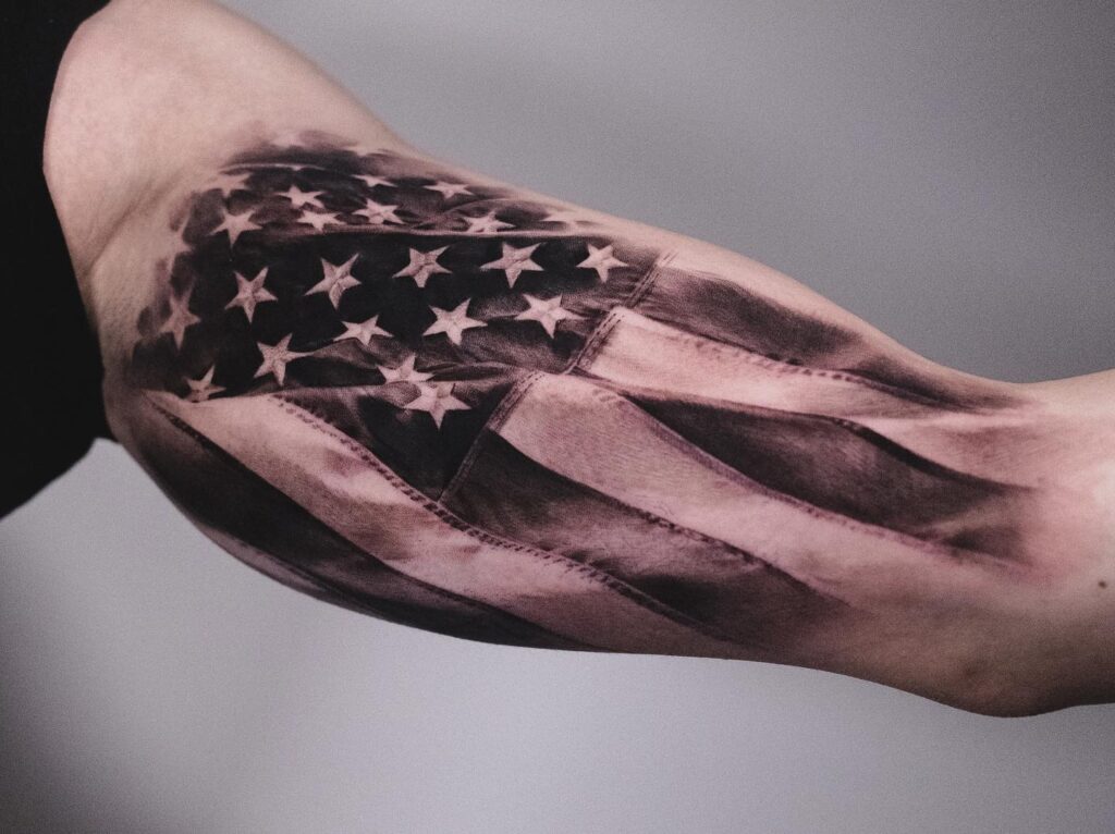 American Flag tattoos