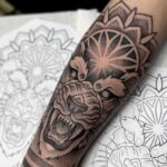 Lion Tattoo On Forearm